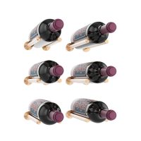 Vino Rails Wine Rack Designer Kit - 3x2 - 6 Bottles - Golden-Bronze Showcase
