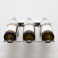 VintageView 3 Bottle Presentation Row Rack – WS-PR1C (Chrome Plated)