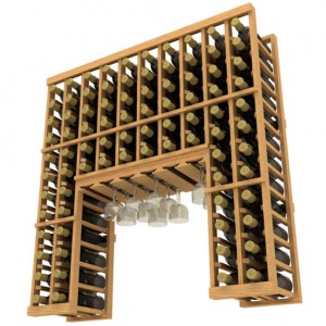 Home Collector Series - Stackable Wine Rack with Stemware Rack