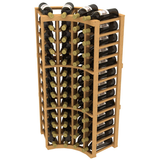 Stackable Curved Corner Wine Rack, Corner Wine Storage Unit