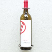 VintageView W Series Perch 1-Bottle Vertical Metal Wine Rack - Brushed-Nickel Showcase