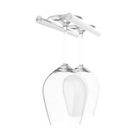 Vino Rails Stemware Rack - 2 Glasses - Milled-Aluminum