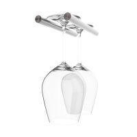 Vino Rails Stemware Rack - 2 Glasses - Gunmetal