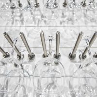 Vino Rails Stemware Rack - 2 Glasses - Milled-Aluminum