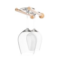 Vino Rails Stemware Rack - 2 Glasses - Golden-Bronze Showcase