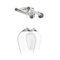 Vino Rails Stemware Rack - 2 Glasses - Gunmetal Showcase